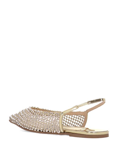 Gold-tone flat slingback LE SILLA | 9034D020MTPPSTE907